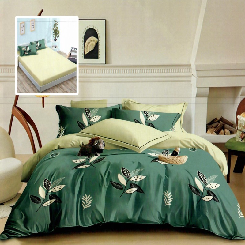LENJERIE FINET 6 PIESE CU HUSĂ – 160×200 ȘI 180×200 (HF6P266)